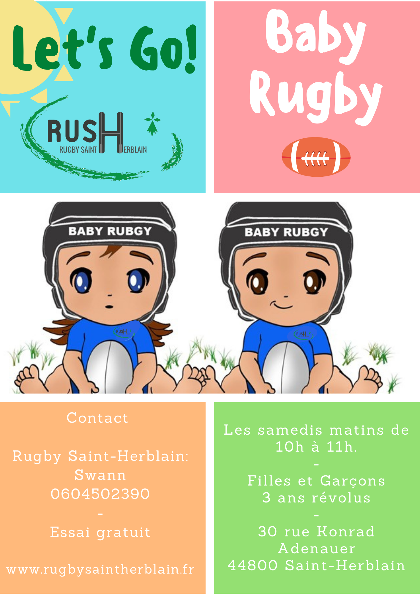 BABY RUGBY au Rush OSH